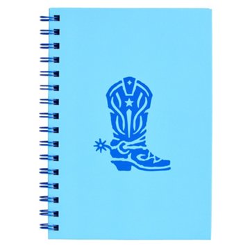 Destination Holiday Blue Boot Spiral Notebook