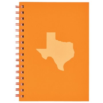 Destination Holiday Orange Texas Spiral Notebook