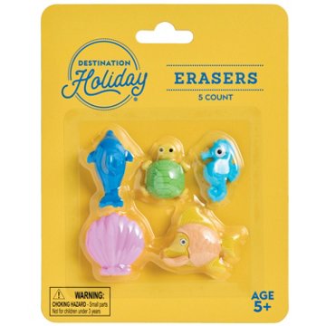 Destination Holiday Sealife Eraser Set