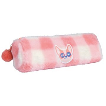 Destination Holiday Woof Fluffy Pencil Pouch, 8.3'' x 2.8'' x 2.8''