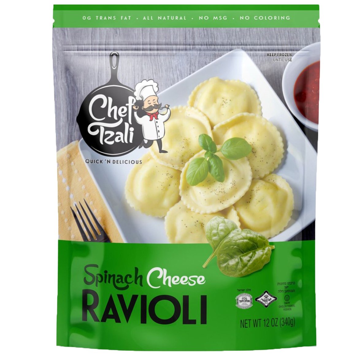 Chef Tzali Kosher Spinach Cheese Ravioli - Shop Entrees & sides at H-E-B