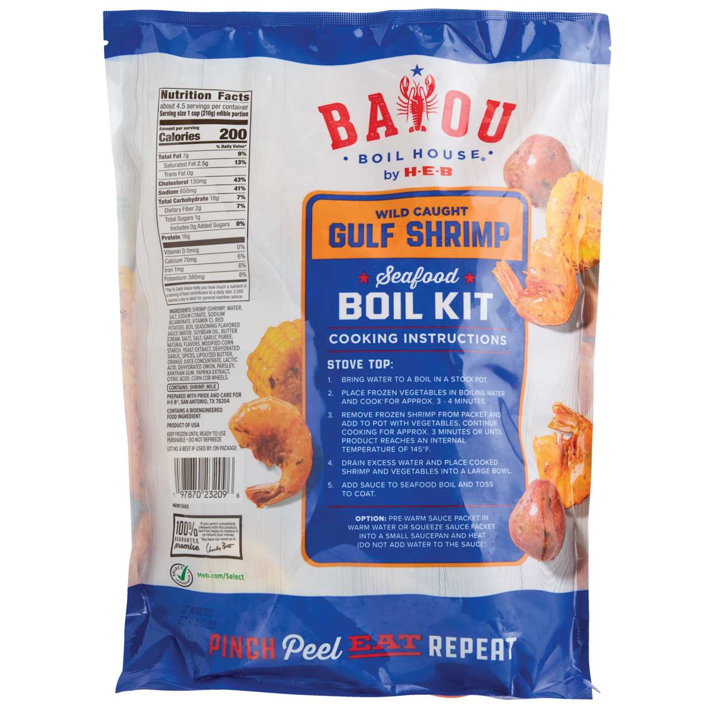 Bayou Boil House by H-E-B Wild Caught Gulf Shrimp Seafood Boil Kit; image 2 of 2