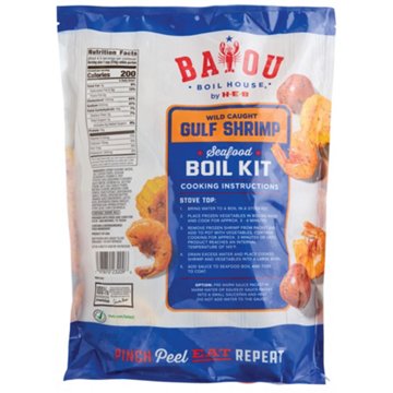 Bayou Boil House by H-E-B Wild Caught Gulf Shrimp Seafood Boil Kit, 34 oz