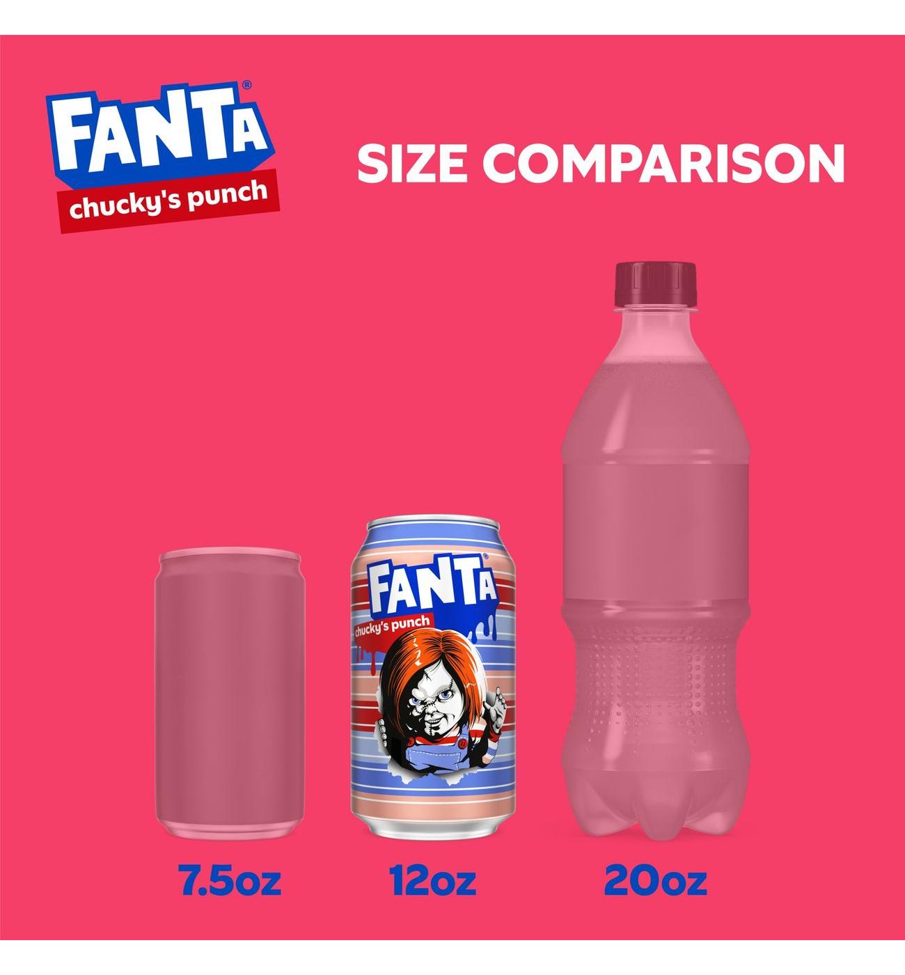 Fanta Fruit Punch Soda 12 pk Cans Chucky's Punch Halloween Edition; image 10 of 10