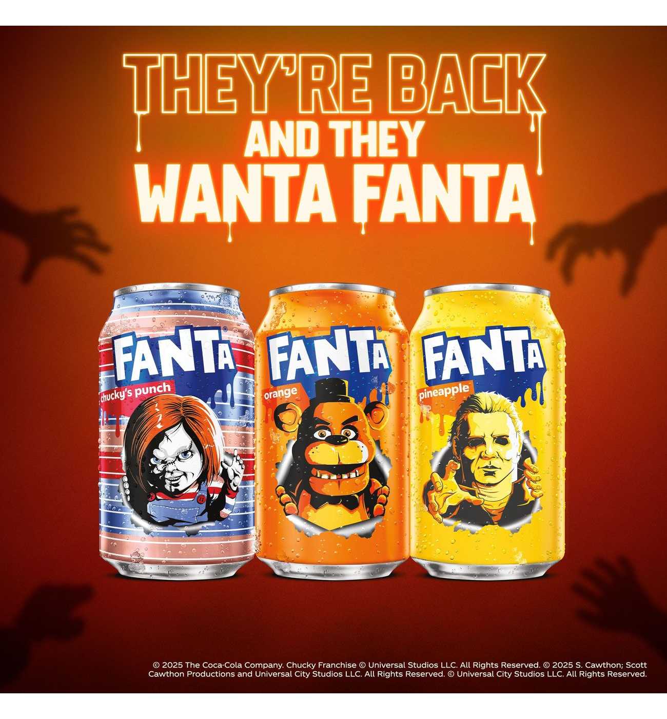 Fanta Fruit Punch Soda 12 pk Cans Chucky's Punch Halloween Edition; image 4 of 10