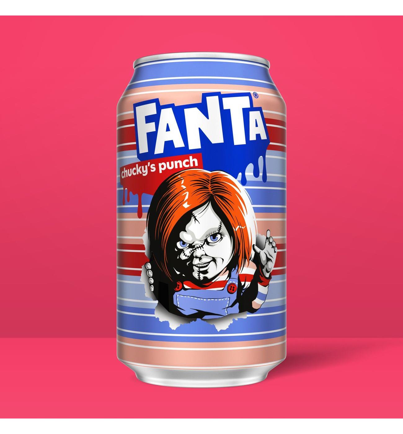 Fanta Fruit Punch Soda 12 pk Cans Chucky's Punch Halloween Edition; image 5 of 10