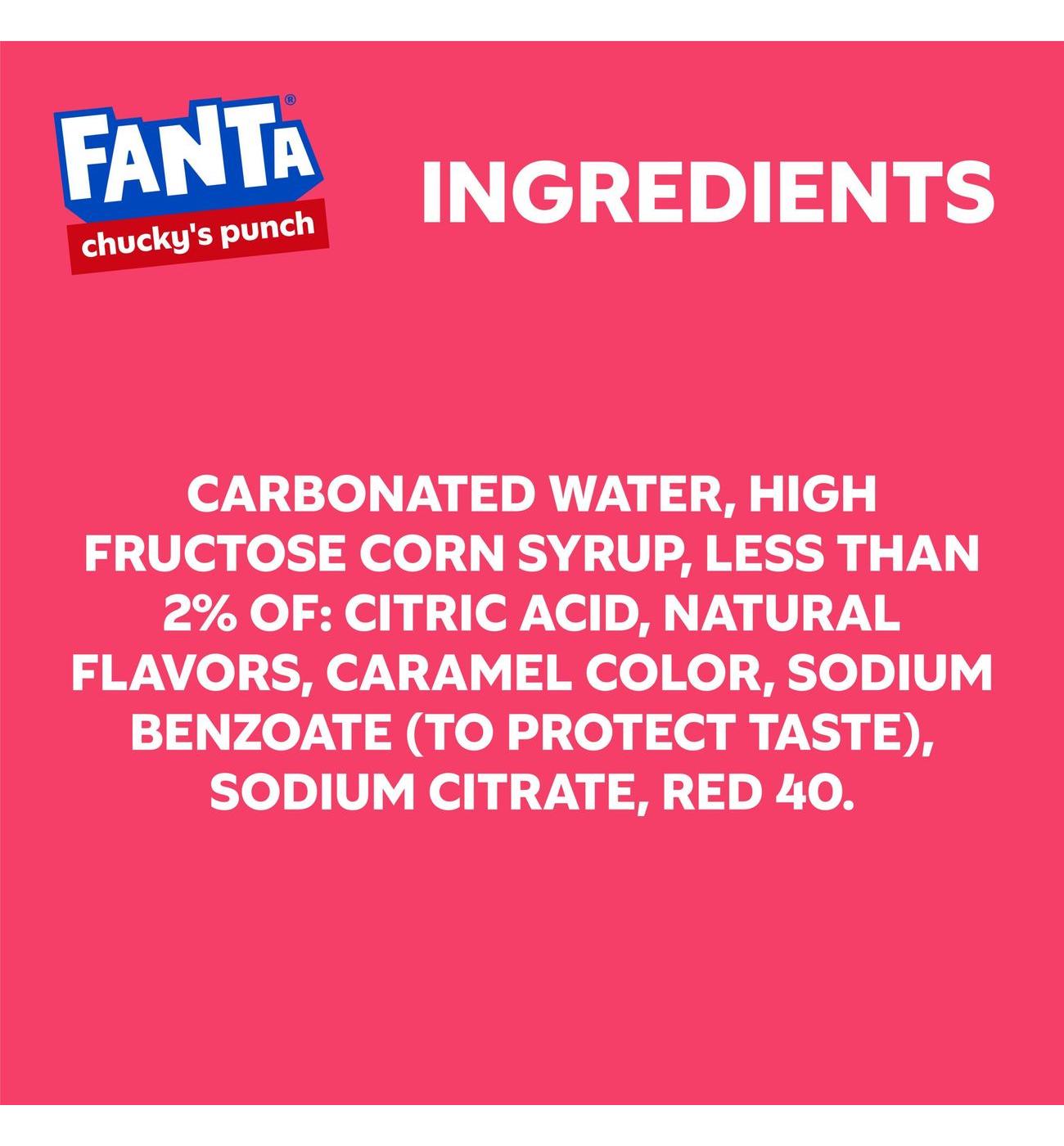 Fanta Fruit Punch Soda 12 pk Cans Chucky's Punch Halloween Edition; image 7 of 10