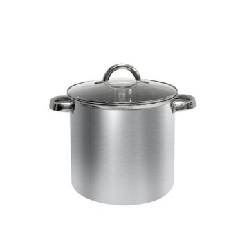 Ember & Sear Stainless Steel Induction Stock Pot, 8 qt