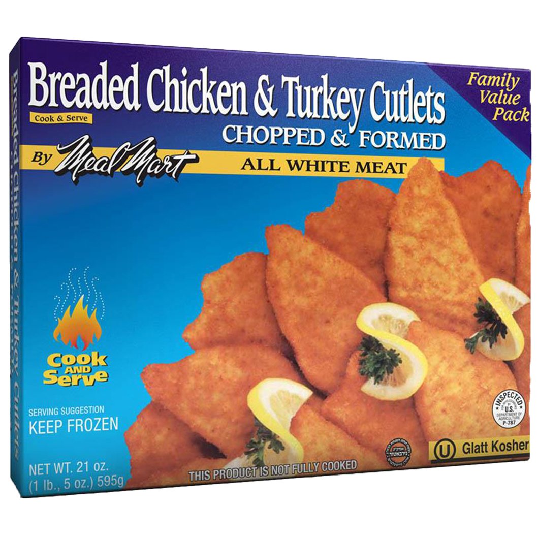 Meal Mart Kosher Breaded Chicken & Turkey Cutlets - Family Pack - Shop ...