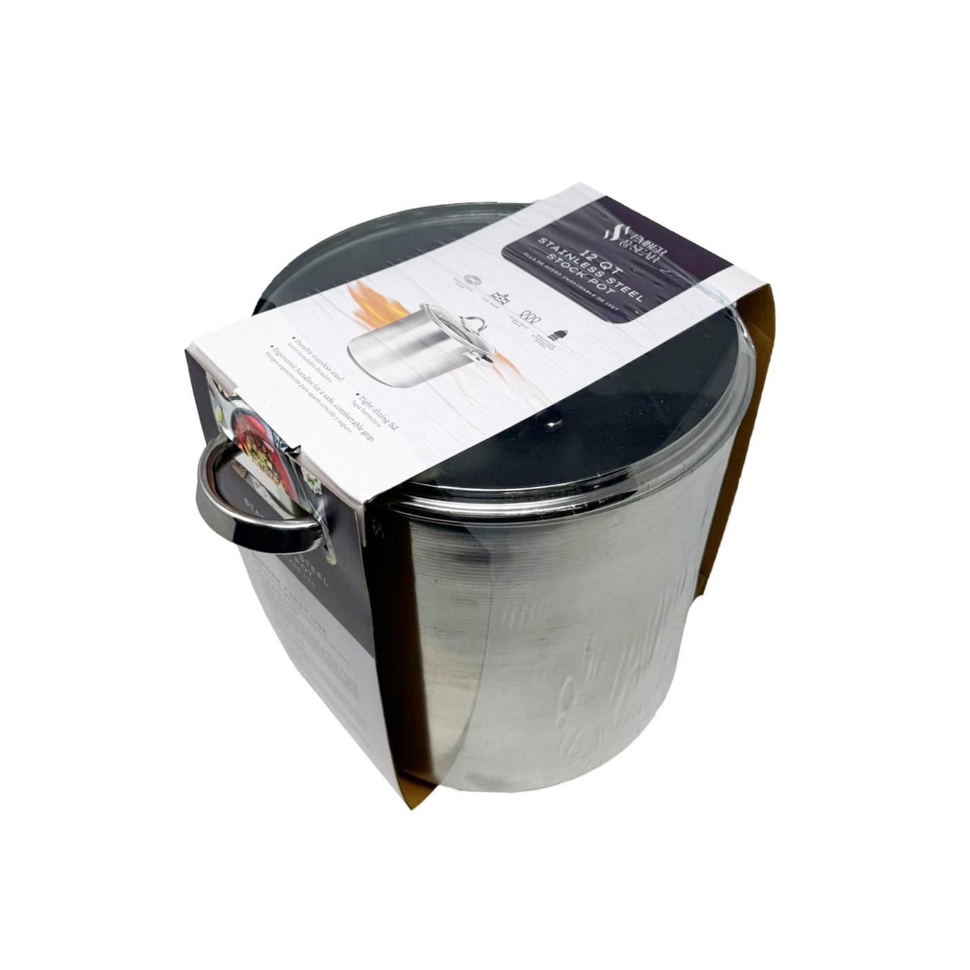 Ember & Sear Stainless Steel Induction Stock Pot ; image 2 of 2