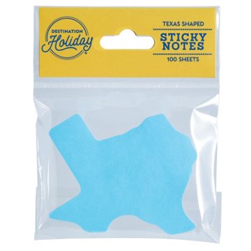 Destination Holiday Small Texas Blue Sticky Notes, 100 ct, 3.15'' x 3.15''