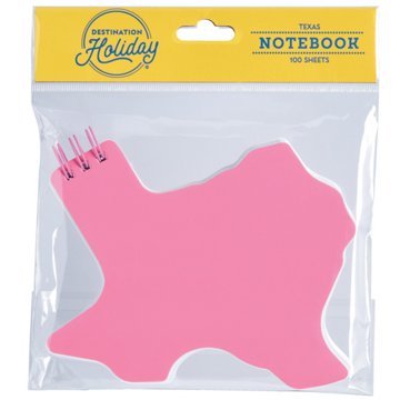 Destination Holiday Pink Texas Mini Notebook, 100 ct