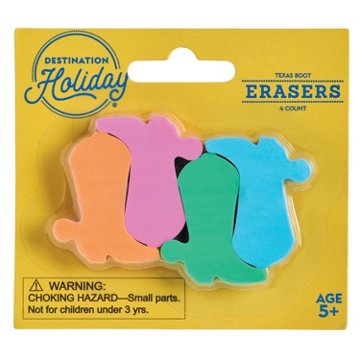 Destination Holiday Mini Boots Eraser Set