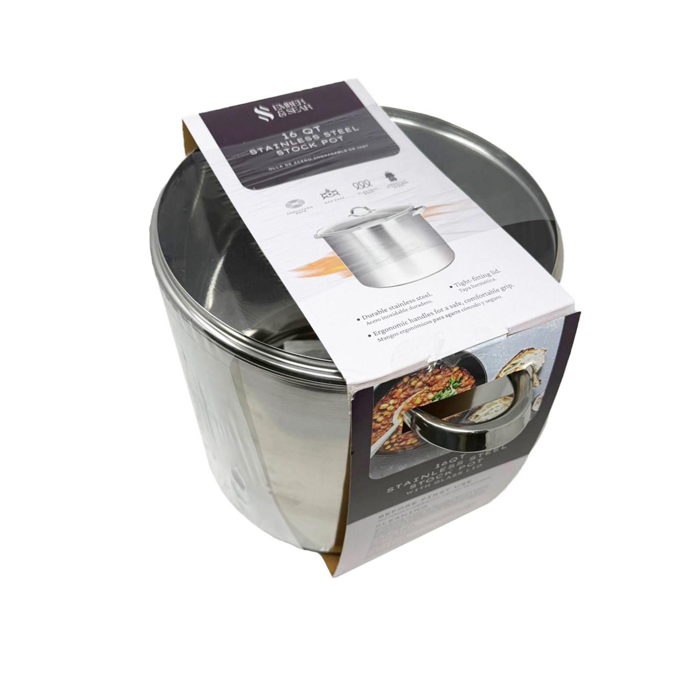 Ember & Sear Stainless Steel Induction Stock Pot; image 2 of 2