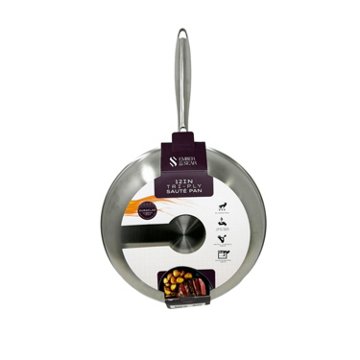 Ember & Sear Tri-Ply Stainless Steel Fry Pan, 12''