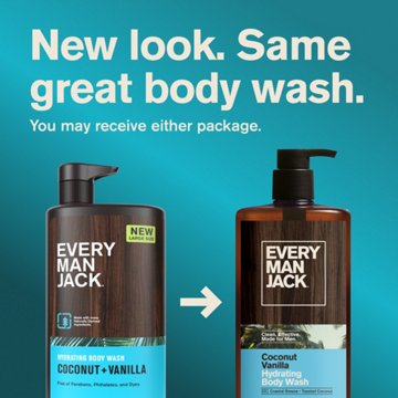 Every Man Jack Men's Hydrating Body Wash - Coconut & Vanilla