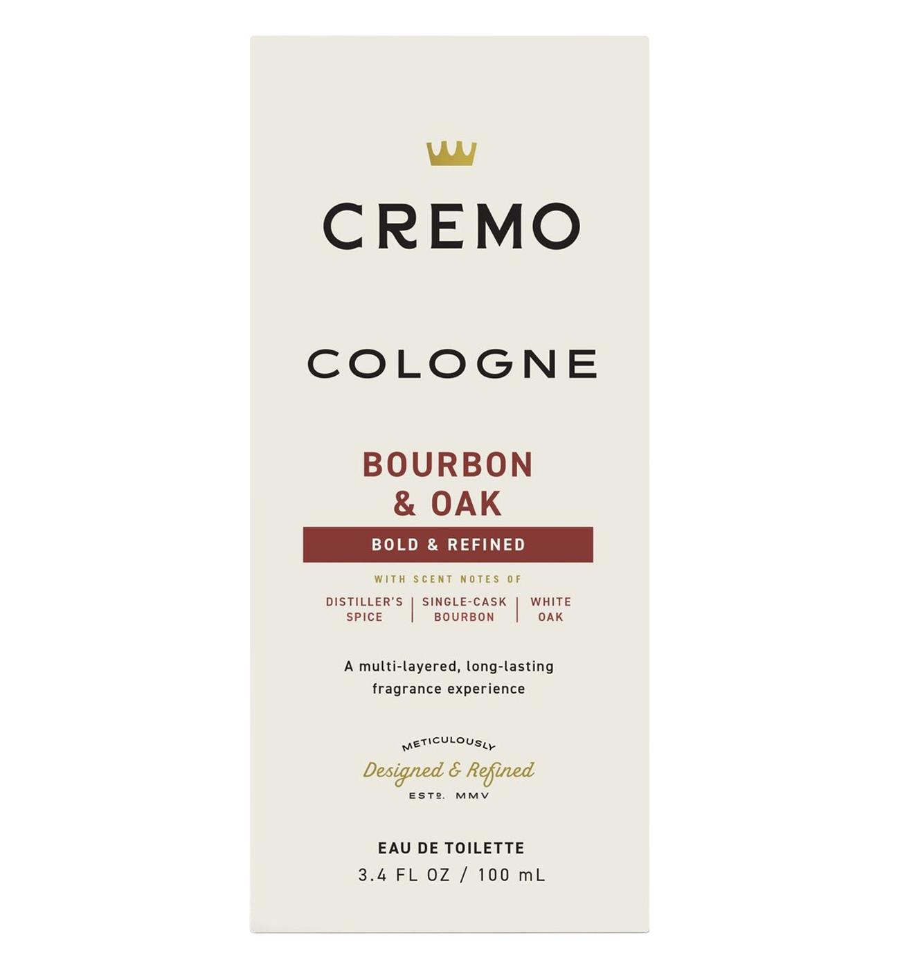 Cremo Men's Spray Cologne - Bourbon & Oak; image 1 of 9