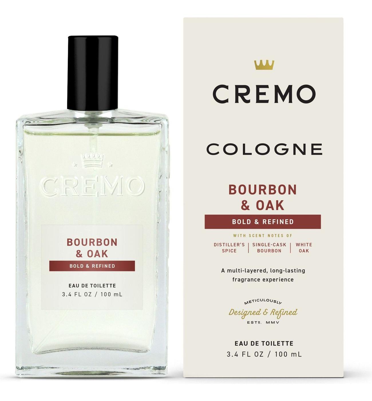 Cremo Men's Spray Cologne - Bourbon & Oak; image 3 of 9