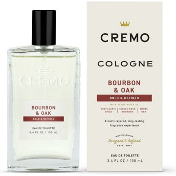 Cremo Men's Spray Cologne - Bourbon & Oak, 3.4 oz