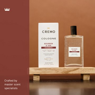 Cremo Men's Spray Cologne - Bourbon & Oak, 3.4 oz