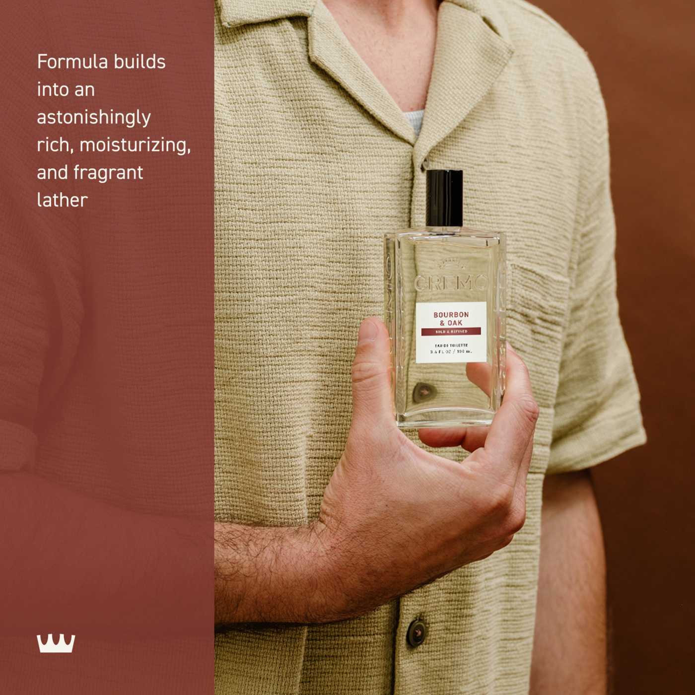 Cremo Men's Spray Cologne - Bourbon & Oak; image 6 of 9