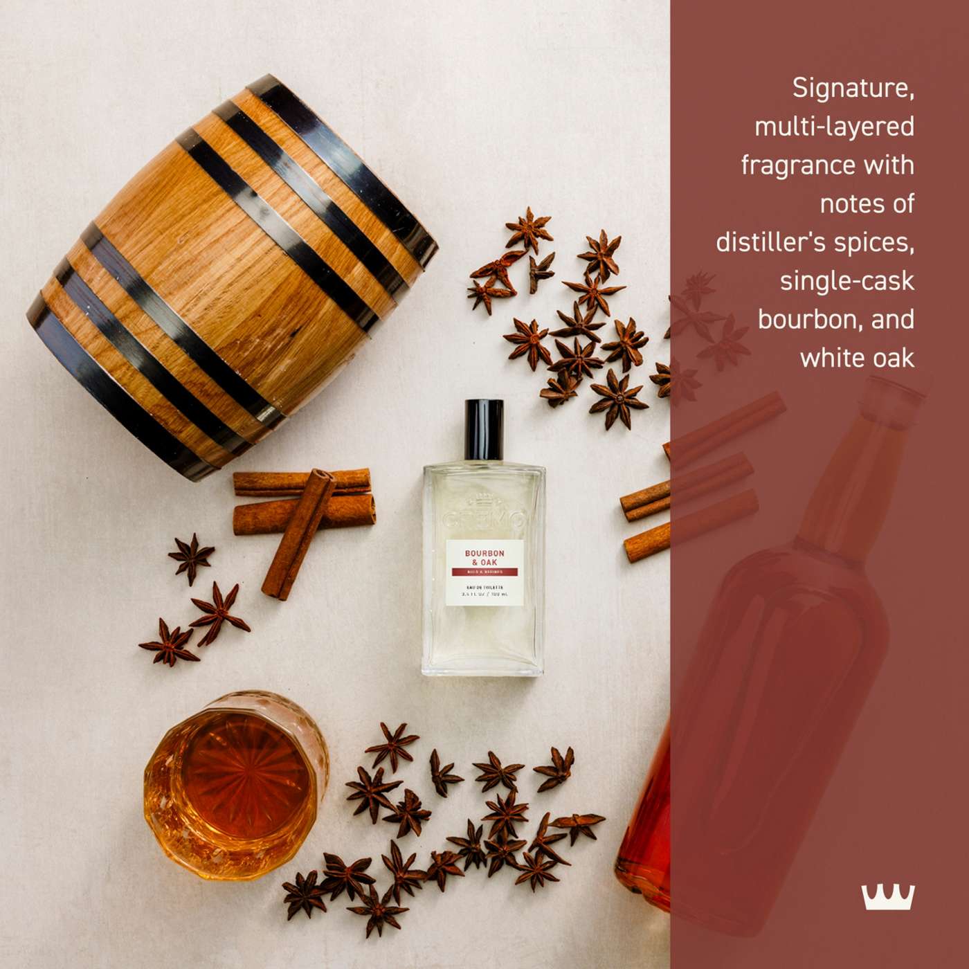 Cremo Men's Spray Cologne - Bourbon & Oak; image 9 of 9