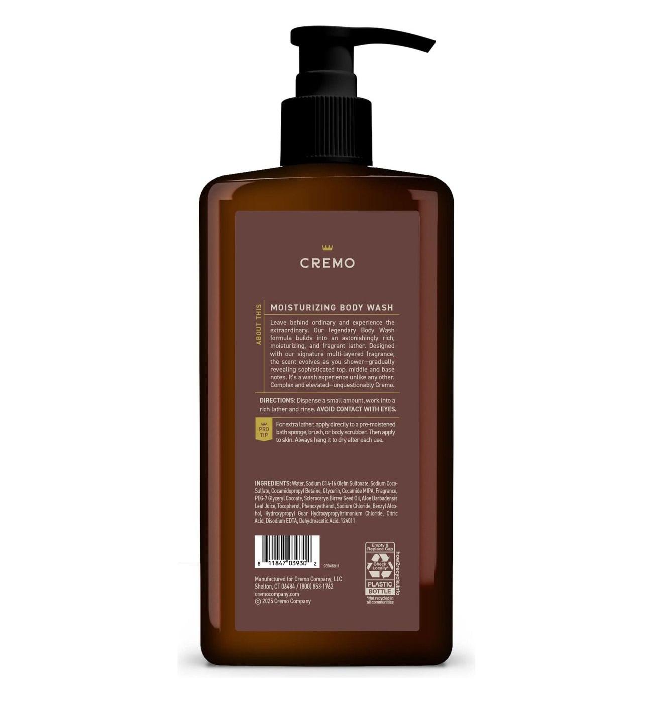 Cremo Men's Body Wash - Casked Vanilla; image 2 of 2