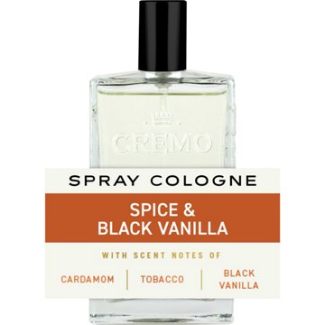 Cremo Men's Spray Cologne - Spice & Black Vanilla, 3.4 oz