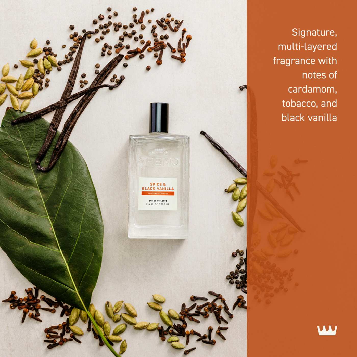 Cremo Men's Spray Cologne - Spice & Black Vanilla; image 4 of 9