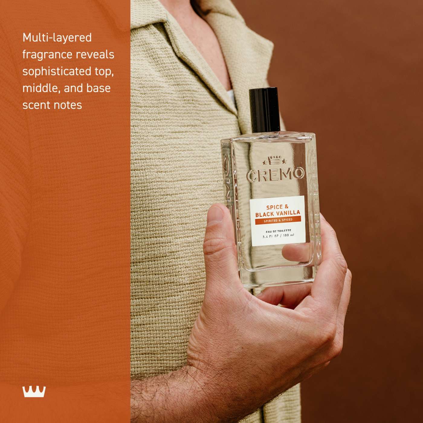 Cremo Men's Spray Cologne - Spice & Black Vanilla; image 7 of 9