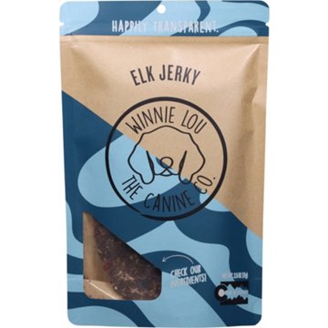 Winnie Lou Elk Jerky Dog Treat, 2.5 oz