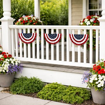 Destination Holiday Bunting Flag Patriotic Banner, 96''