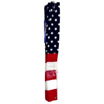 Destination Holiday Flocked Patriotic Bunting Flag, 18" x 36"