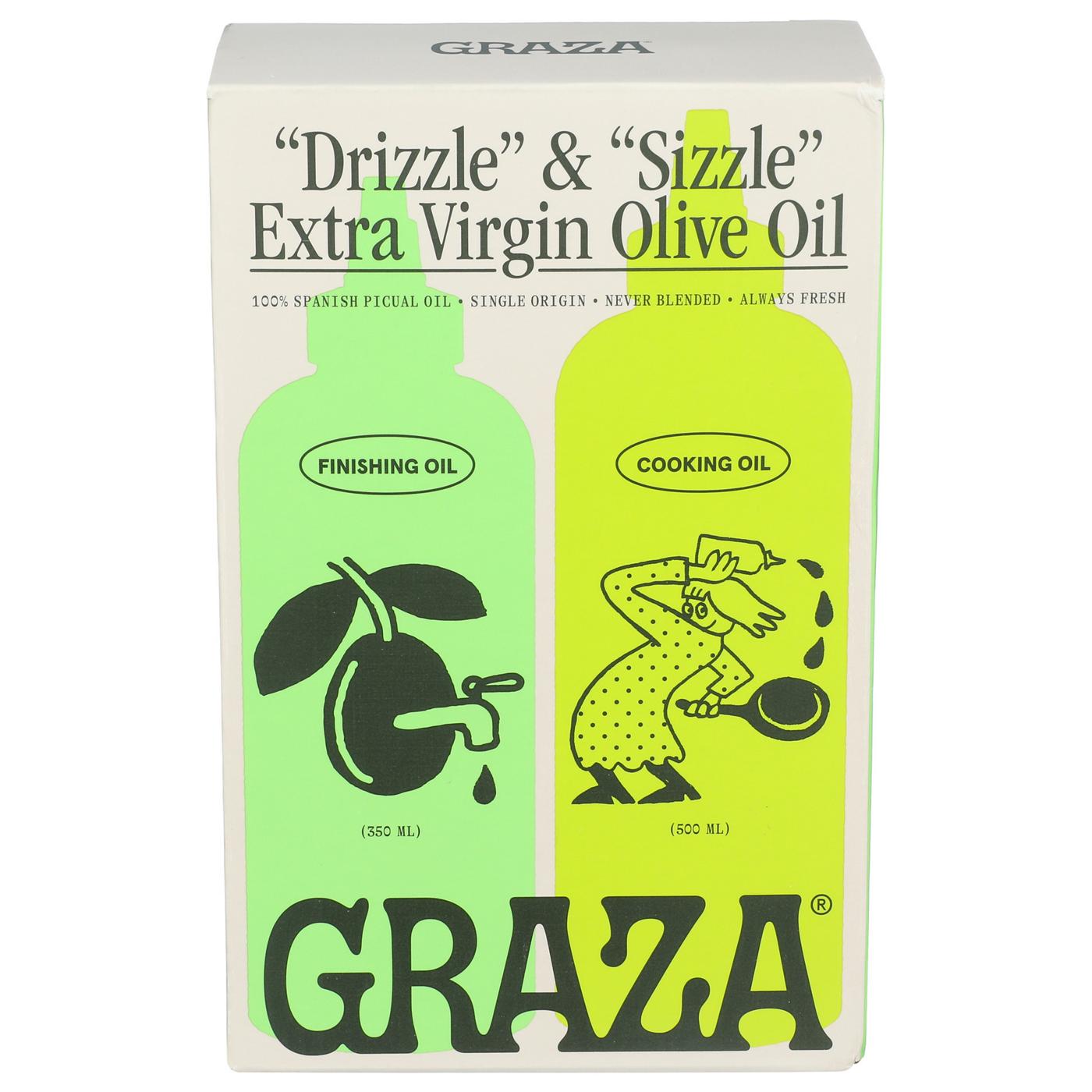 Graza Drizzle & Sizzle Extra Virgin Olive Oil Gift Set - Shop Oils