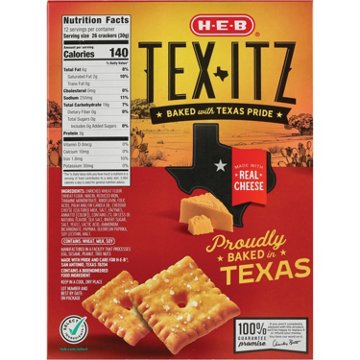 H-E-B Tex-Itz Cheddar Crackers