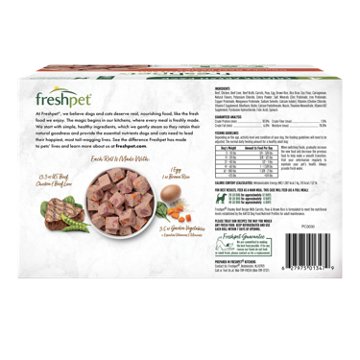 Freshpet Slice & Serve Fridge Fresh Adult Dog Food -  Chunky Beef, 1.5 lb Rolls
