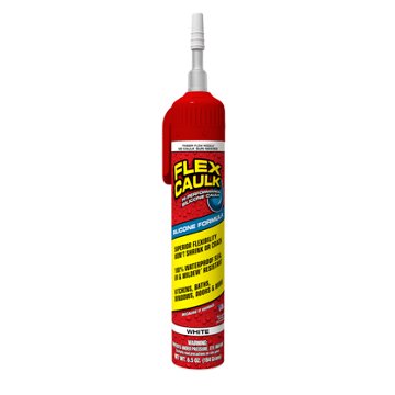 Flex Seal White Silicone Flex Caulk, 6.5 oz