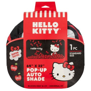 Hello Kitty Pop-Up Auto Sunshade, 64'' x 32''
