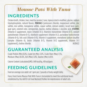 Fancy Feast Purina Gems Wet Cat Food Pate Variety Pack - Salmon and Tuna