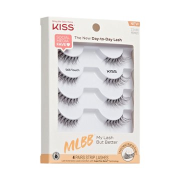 KISS My Lash But Better False Lashes - Soft Whisper, 4 pairs