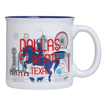 Texas Bright 22 oz Dallas Fort Worth Texas Coffee Mug