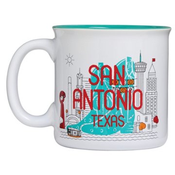 Texas Bright 22 oz San Antonio Texas Coffee Mug