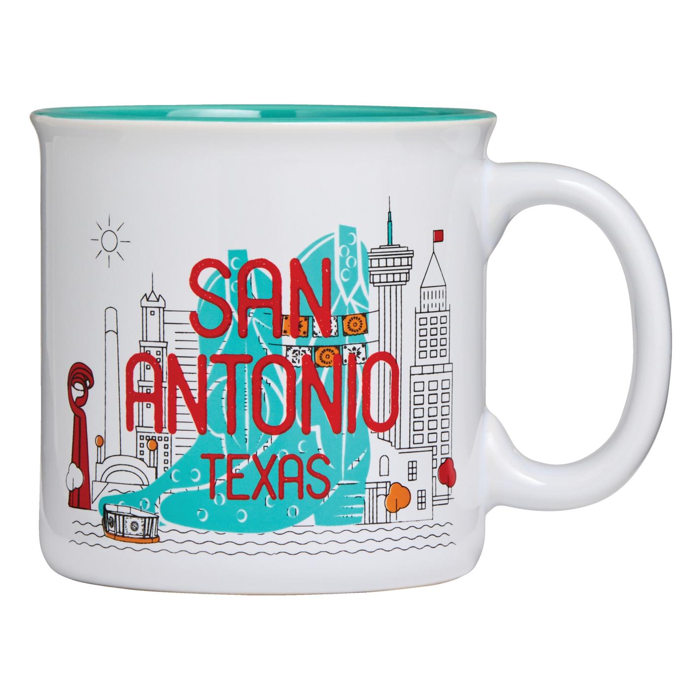 Texas Bright 22 oz San Antonio Texas Coffee Mug; image 3 of 3