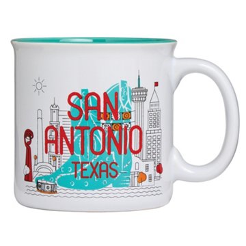Texas Bright 22 oz San Antonio Texas Coffee Mug