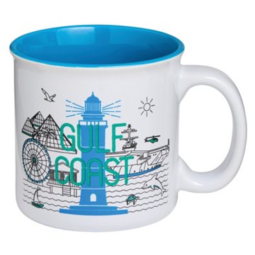 Texas Bright 22 oz Gulf Coast Coffee Mug