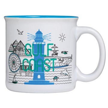 Texas Bright 22 oz Gulf Coast Coffee Mug