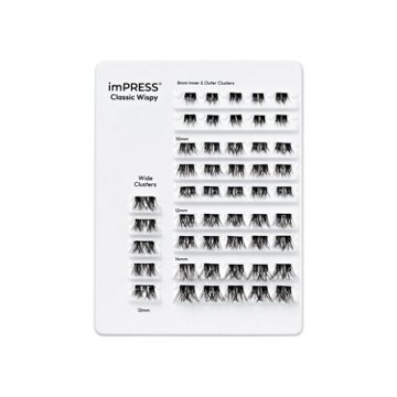 KISS imPRESS Lash Cluster Multipack - Classic Wispy, 50 ct