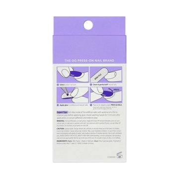 KISS CORE Color Press-On Manicure Nails - Aesthetic (Pink Squaoval Short Nails), 30 ct