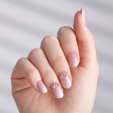 KISS imPRESS No Glue Manicure Nails - Even Better (Pink Oval Short Nails), 30 ct