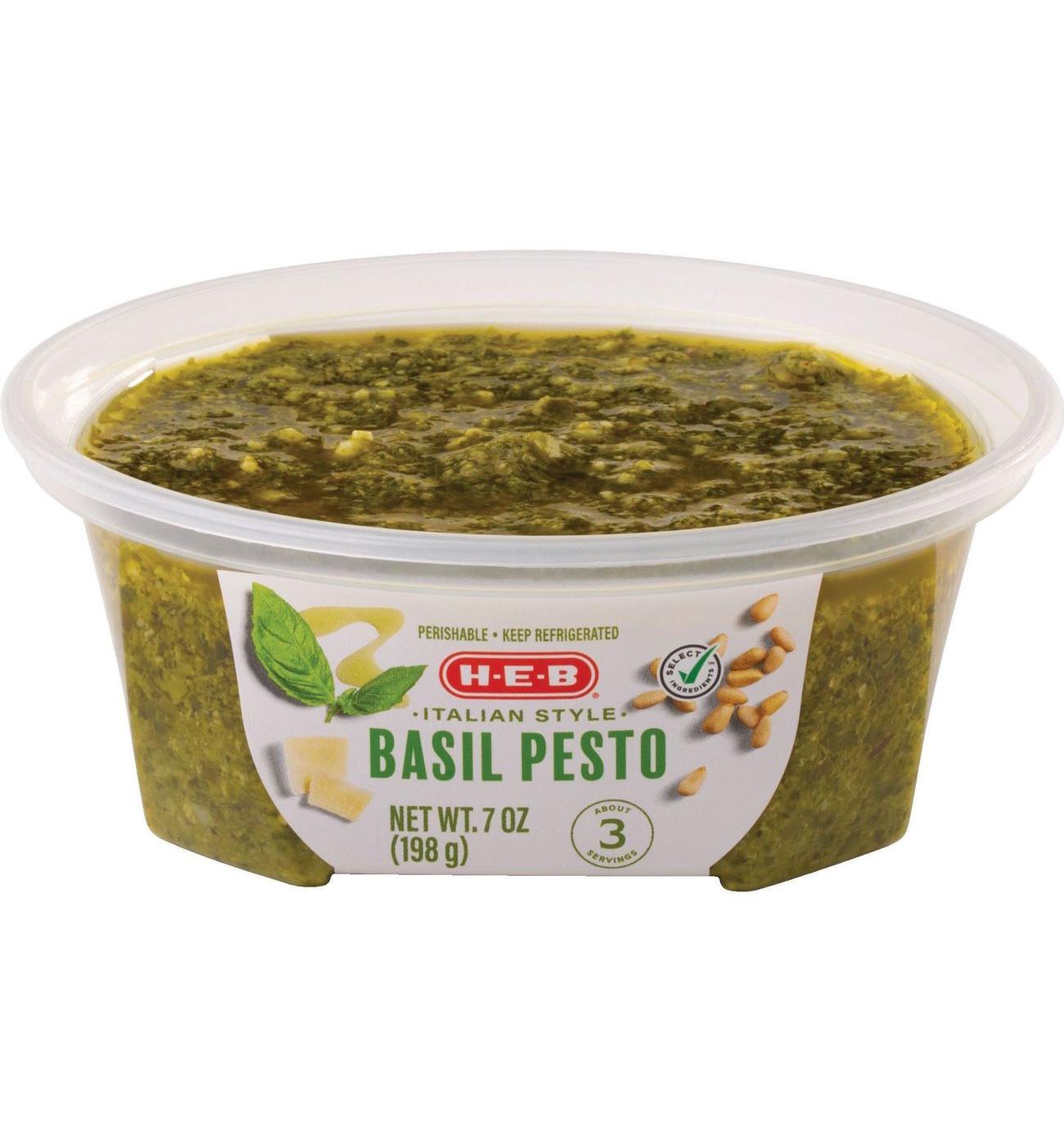 H-E-B Italian Style Basil Pesto Sauce; image 1 of 2